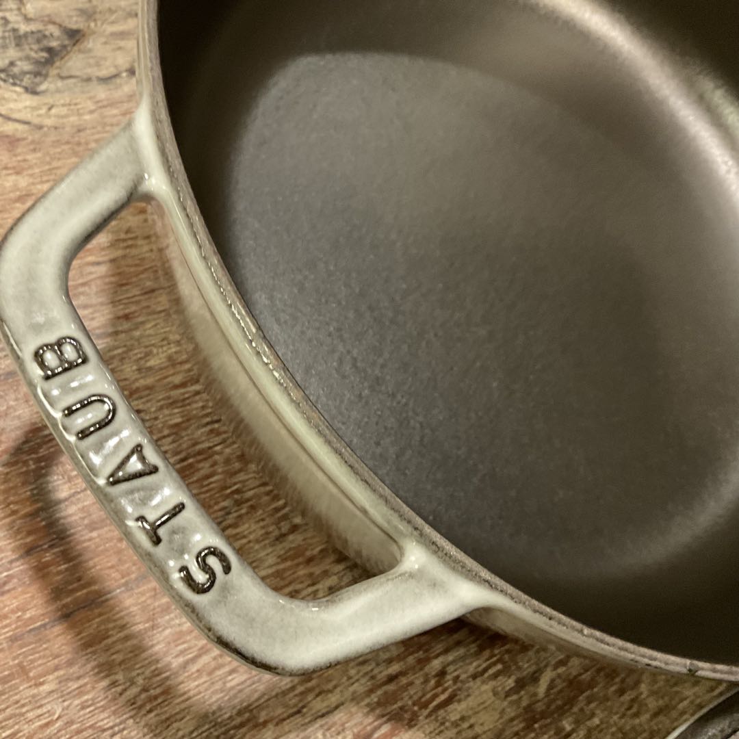 極美品！26cm 浅型 ストウブ ピコ ココットラウンド シャロー グレー