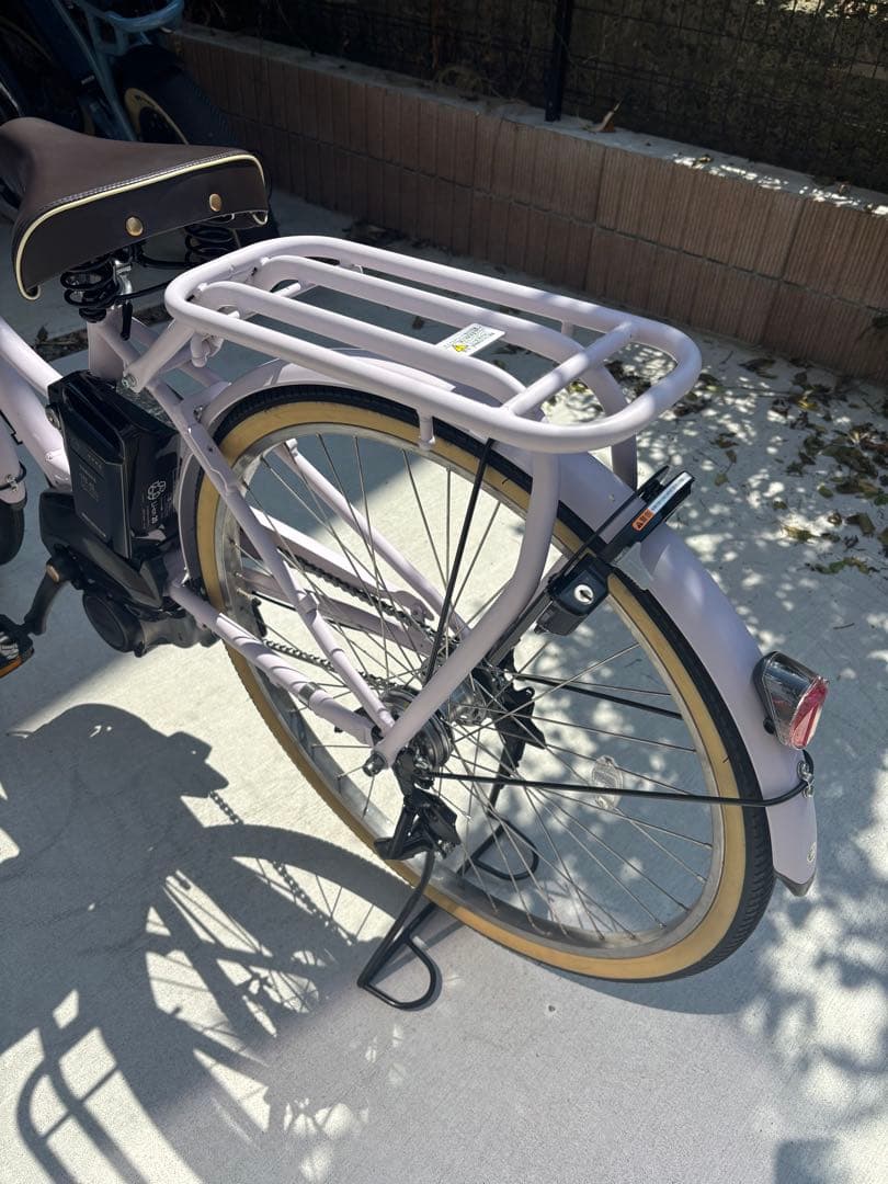 電動アシスト自転車 ピンク バスケット付き