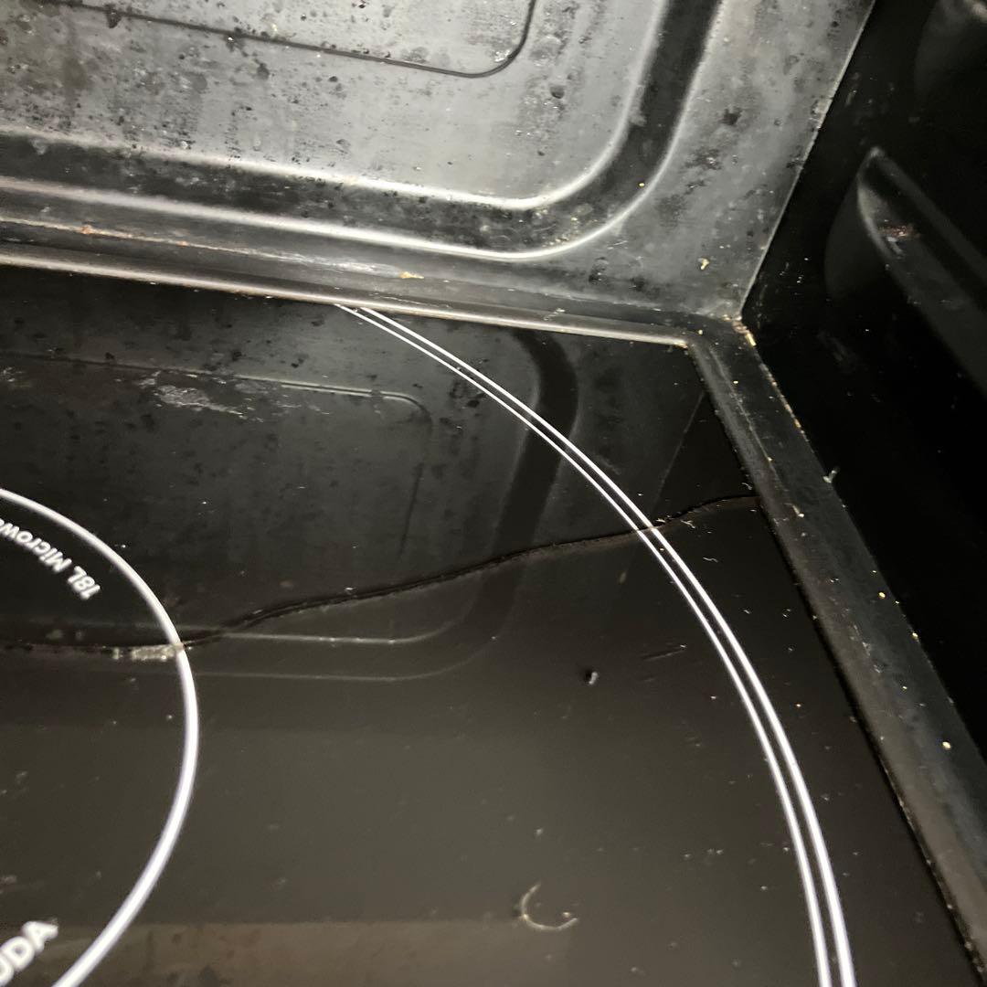 BALMUDA オーブンレンジ K04A-SU 動作確認済み 皿ガラスひび有