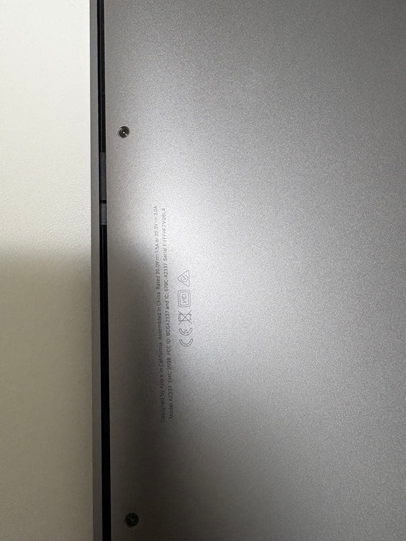 【ほぼ未使用】MacBook Air M1 13インチ8GB