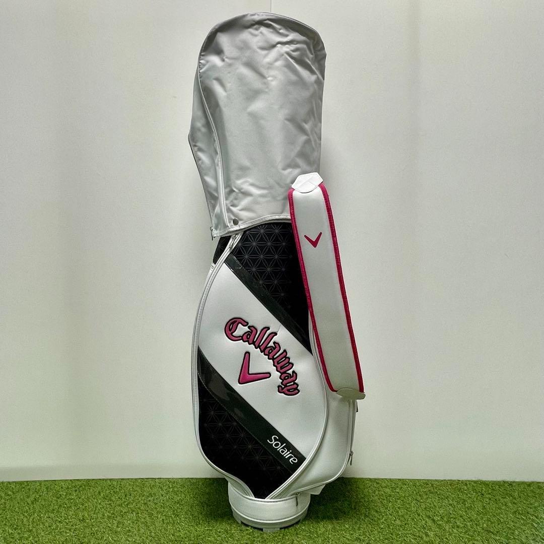 新品 Callaway ブラックキャディバッグ レディース キャロウェイ 白
