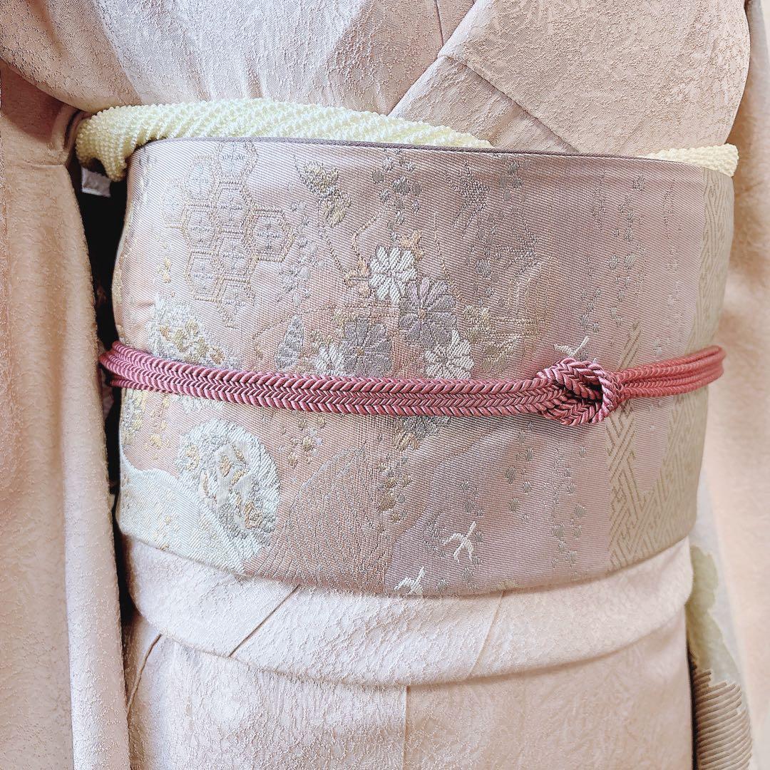 美品　訪問着　フルセット　S 友禅 風景　卒業式　入学式　お宮参　袋帯　紋