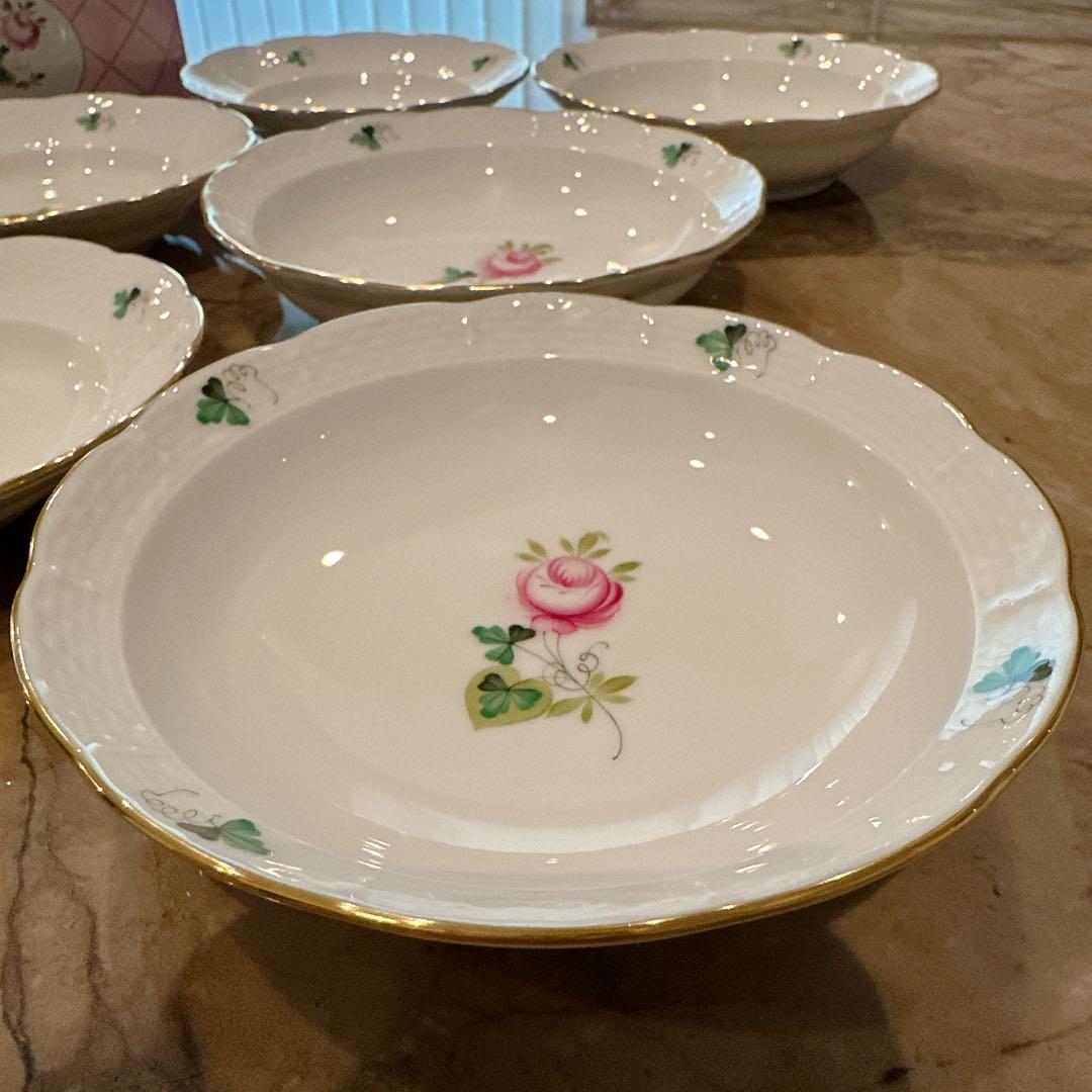 ヘレンド オリエンタルボウル Sサイズ 3枚、Lサイズ 3枚とヘレンドティー