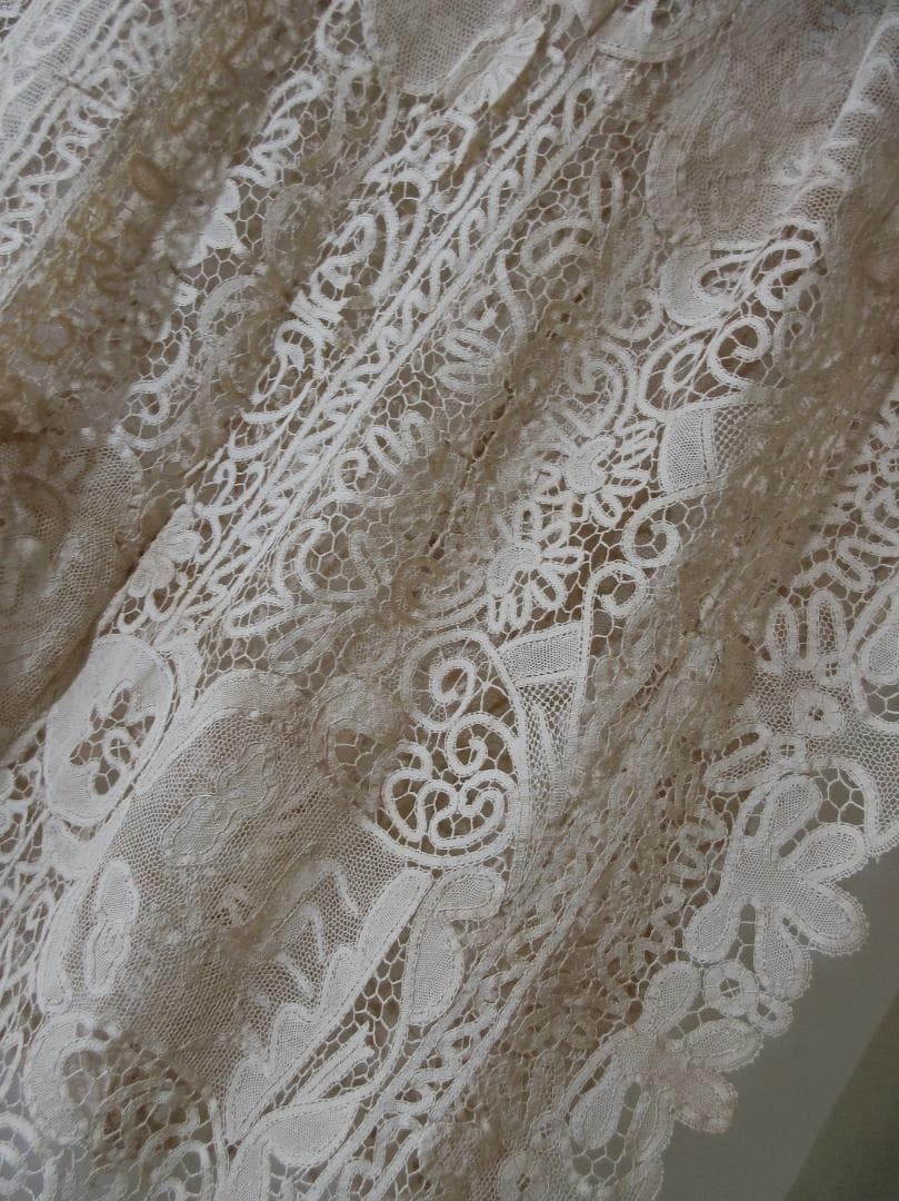 (O-41)汕頭 スワトウ テーブルクロス 刺繍 レース