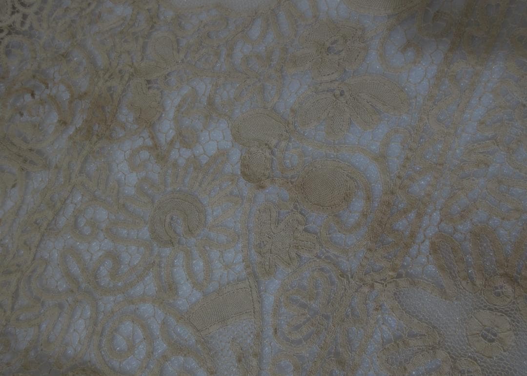 (O-41)汕頭 スワトウ テーブルクロス 刺繍 レース