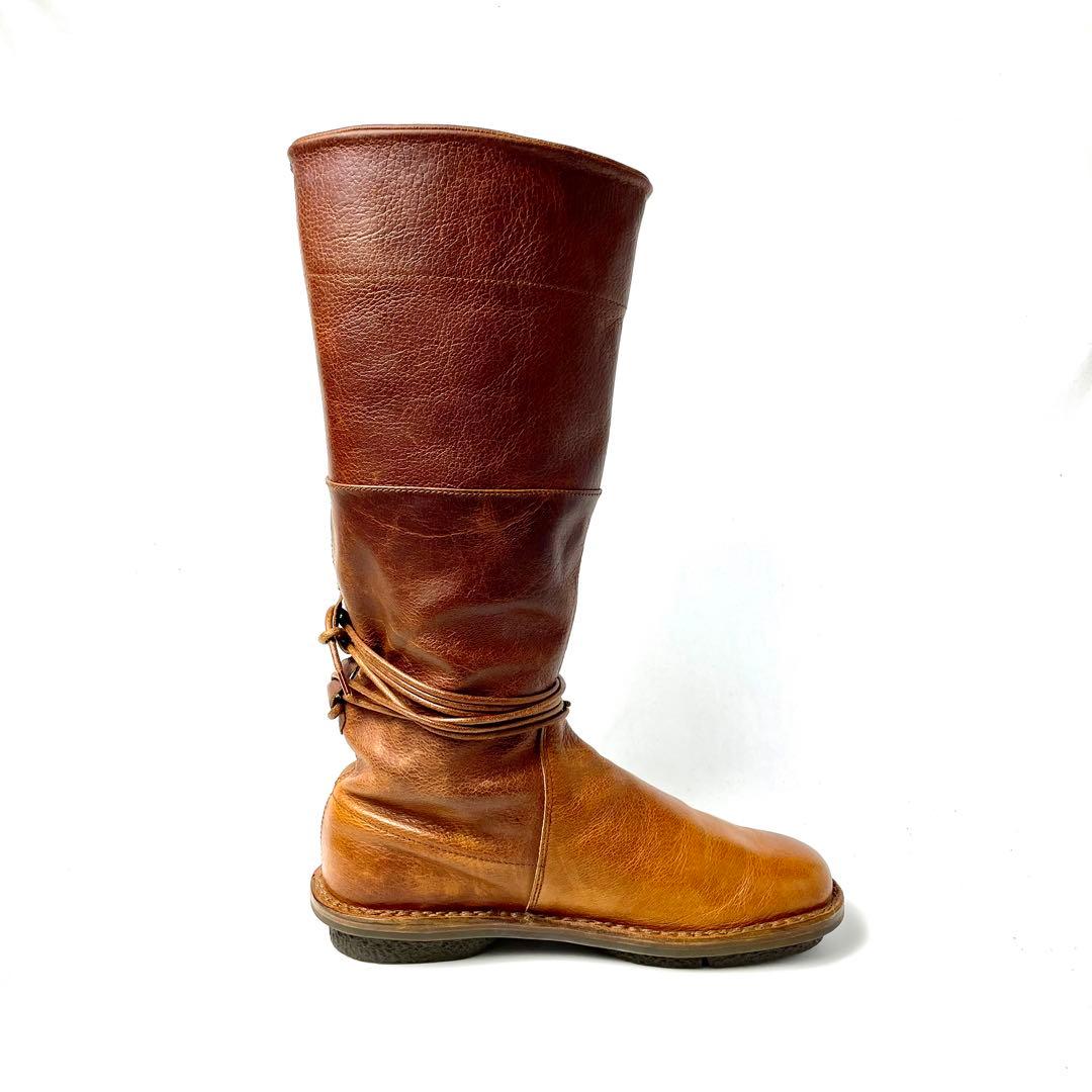 trippen トリッペン 39メキシコ ロングブーツ 革紐 訳あり 美品