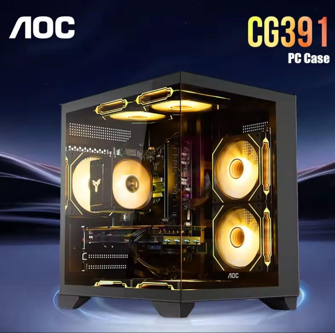 ミニタワーPCケース CPU水冷 ケースファン 自作PCセットまとめ売り