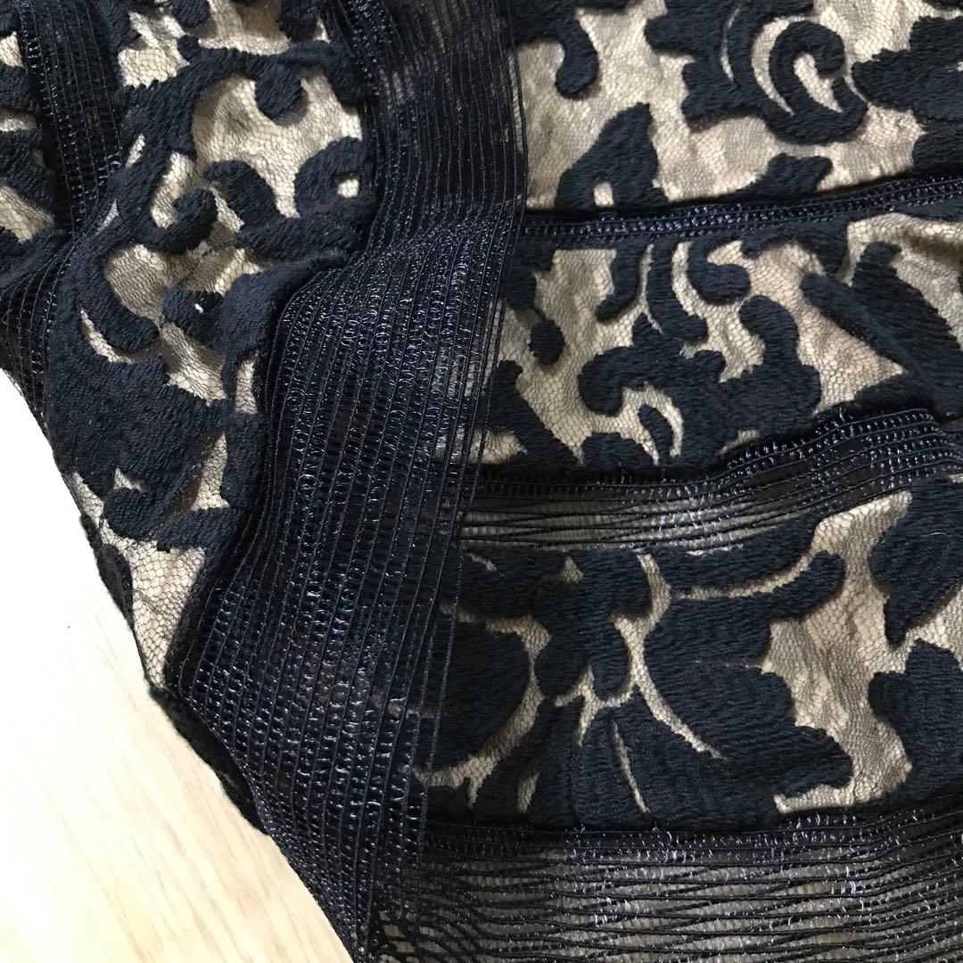 TADASHI SHOJI パーティードレス サイズ4 黒 レース