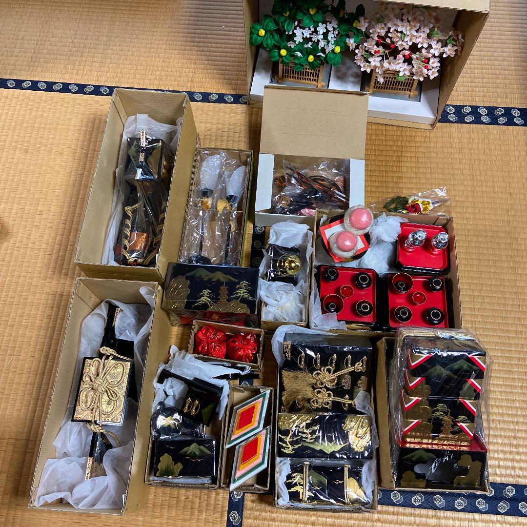 訳あり品　ひな祭り　雛人形　桃の節句　ひな壇　なし