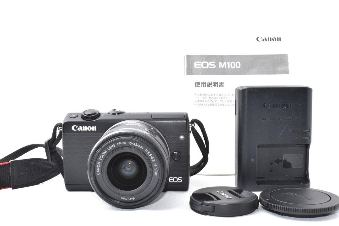 Canon EOS M100 ブラック 15-45mm レンズキット