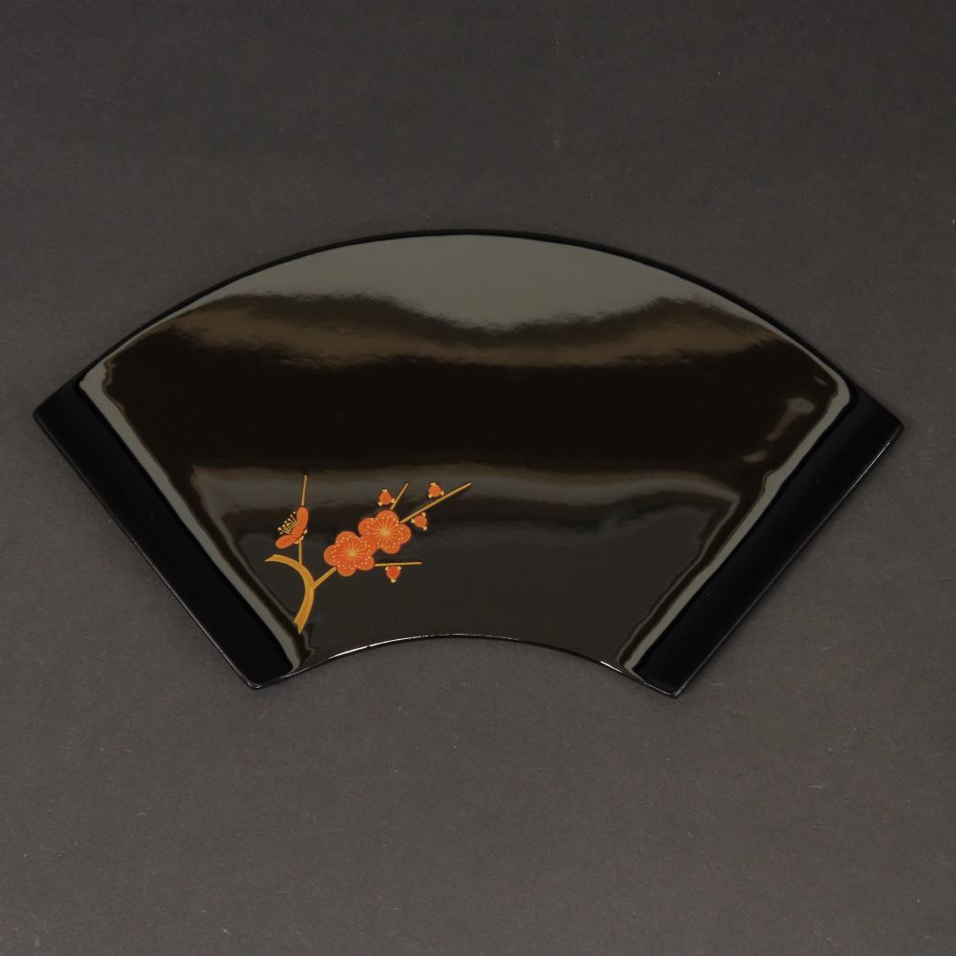 ⭕393 美品 高級輪島塗 漆工房謹製 本金蒔絵草花 絵変 銘々皿5客 煎茶道具