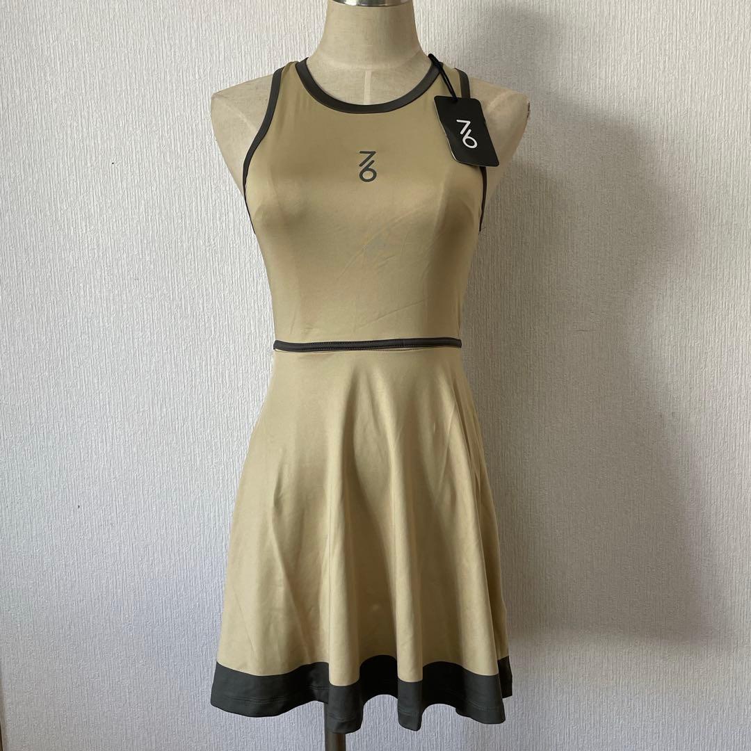 日本初上陸　セブンシックス　テニスウェア　ワンピース　サンドベージュ
