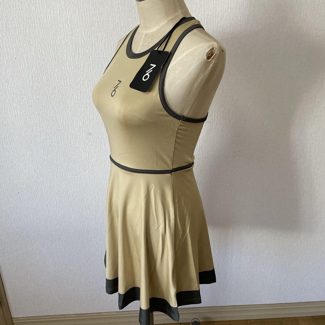 日本初上陸　セブンシックス　テニスウェア　ワンピース　サンドベージュ