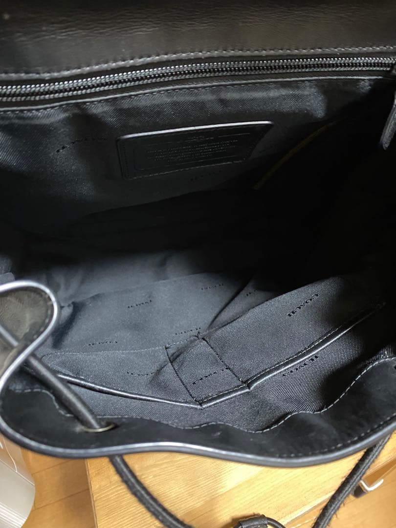 ポ*⭐様 COACH レザー ビジネスバッグ リュック ブラック