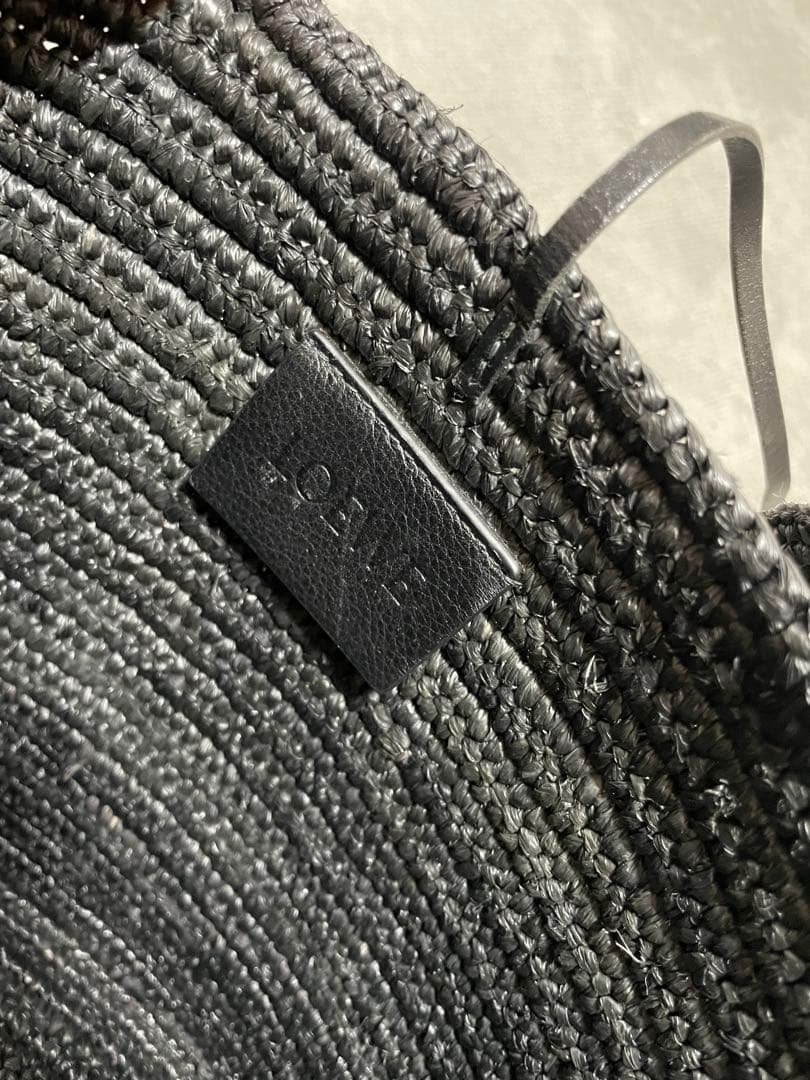 ロエベ　ブラック かごバッグ