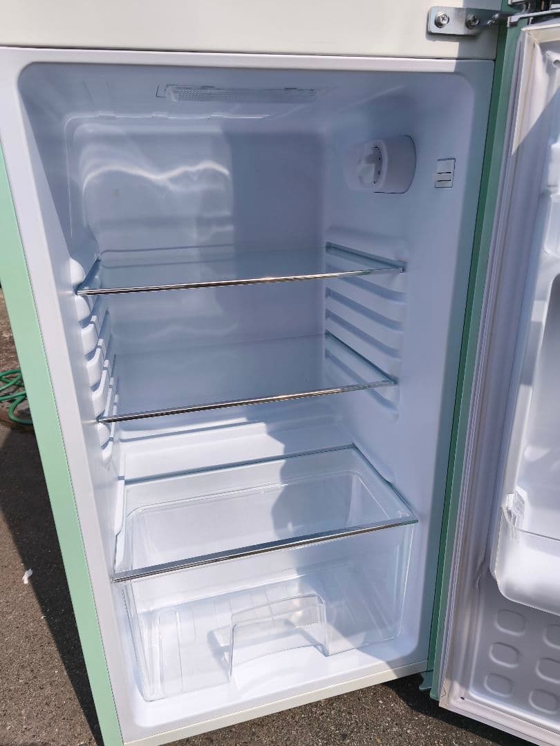 関東限 条件で無料配送 レトロ冷蔵庫 レトロデザイン冷蔵庫 冷蔵庫 2ドア冷蔵庫