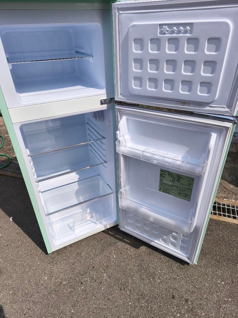 関東限 条件で無料配送 レトロ冷蔵庫 レトロデザイン冷蔵庫 冷蔵庫 2ドア冷蔵庫