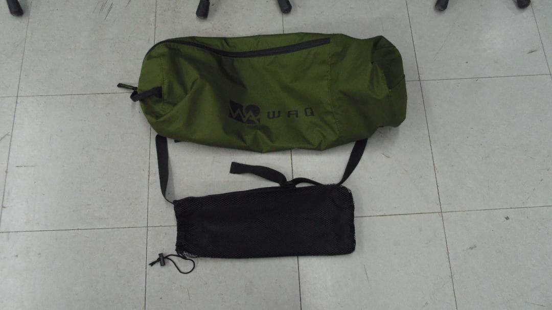 【【中古品】WAQ 2WAY キャンプ コット　軽量 折りたたみベッド ベンチ