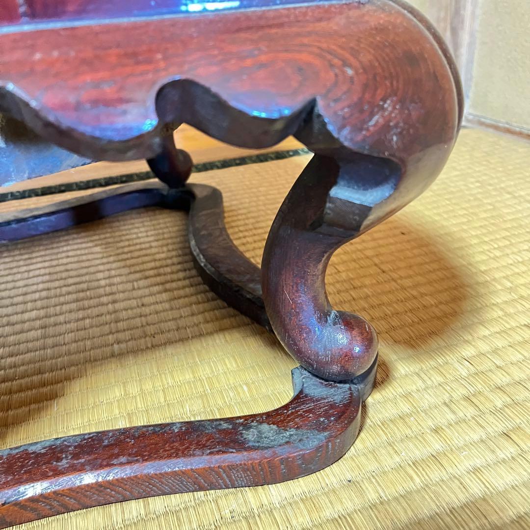 売切価格です！　ヴィンテージ　座敷用火鉢　木製　ねこ脚　四角形