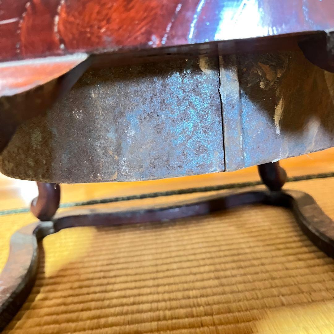 売切価格です！　ヴィンテージ　座敷用火鉢　木製　ねこ脚　四角形