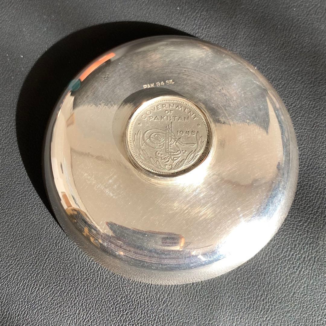 アンティーク　シルバー製　プレート　銀製　1ルピー　silver940