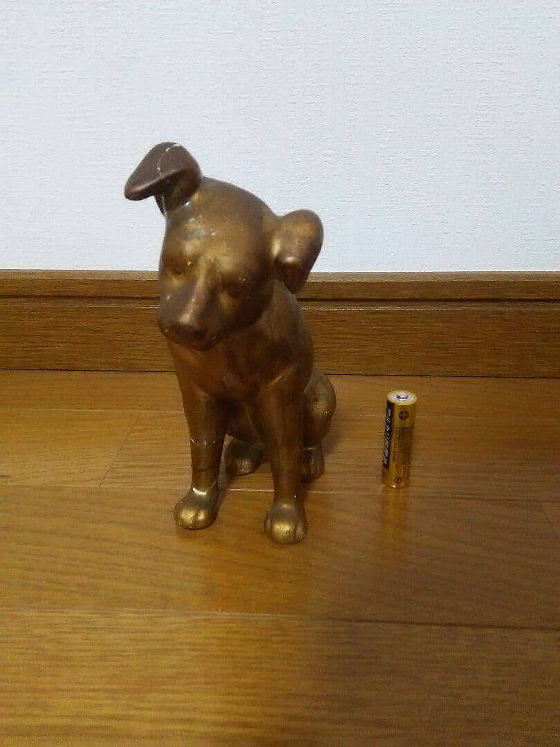 ビクター 犬 陶器像 ガラス像 ブロンズ像 フォーク 箱