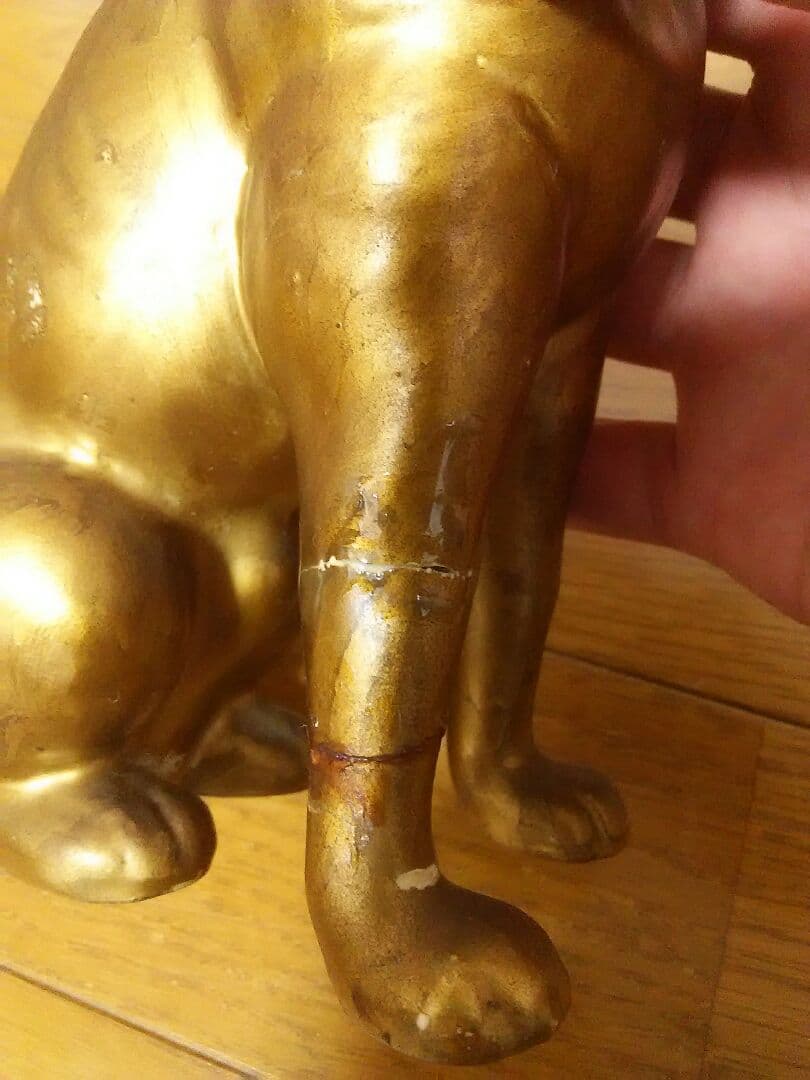 ビクター 犬 陶器像 ガラス像 ブロンズ像 フォーク 箱