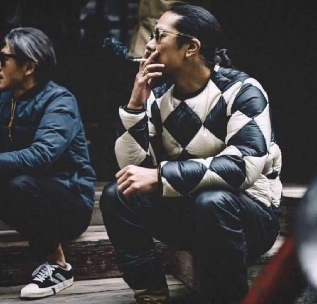 ジャケット・アウター NEIGHBORHOOD CHECKER DOWN JACKET L WHITE