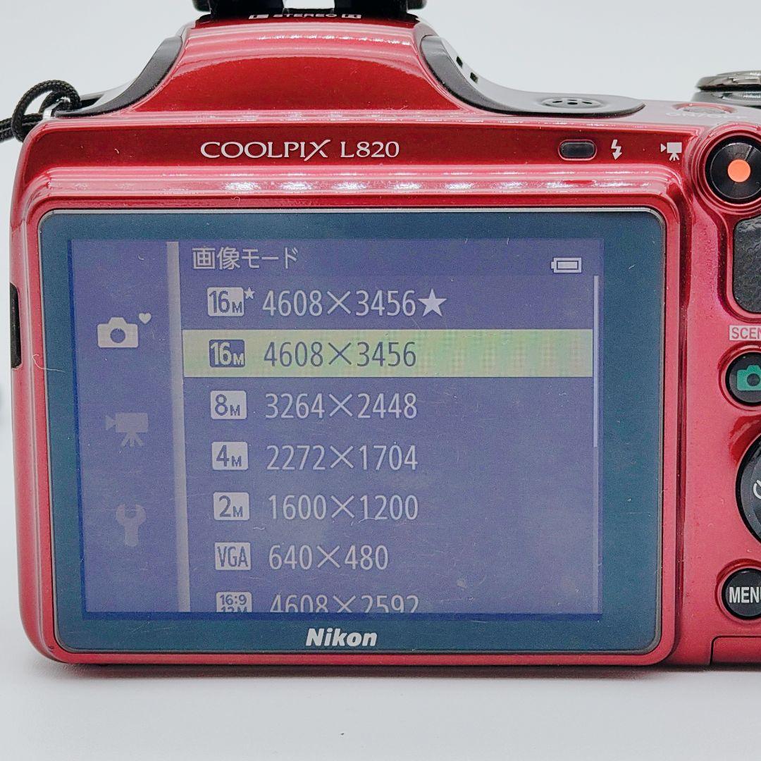 Nikon COOLPIX L820 レッド