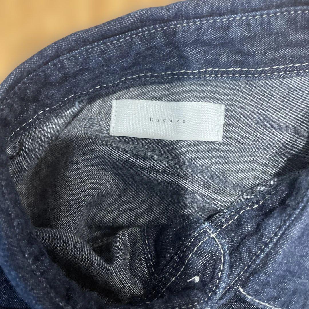 かぐれ　デニムワークシャツ　コットン100%