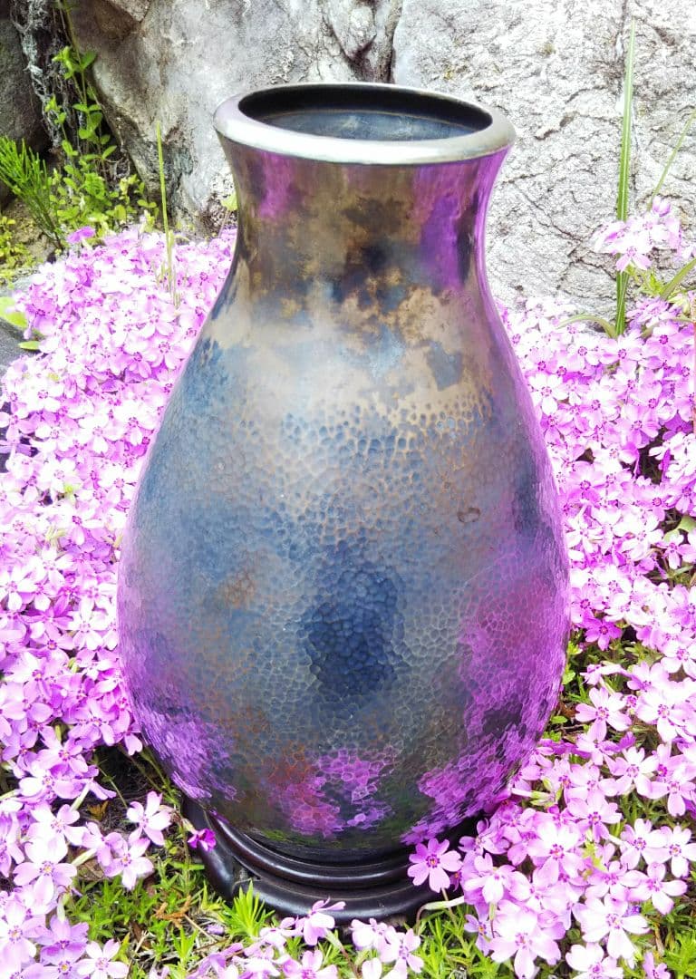 明治～大正 戦前 100年前 純銀 壺 【丸嘉製 】銀壷