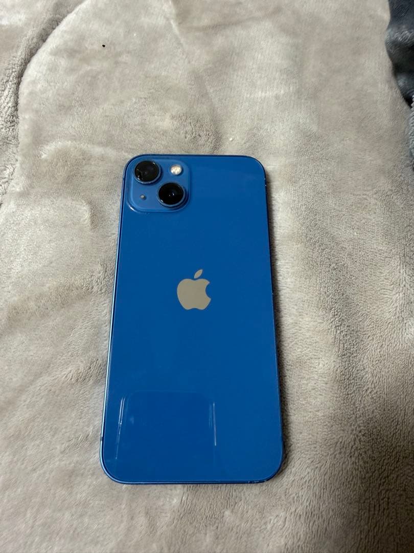 IPhone 13 ブルー 256GB 有線イヤホン 充電コード付き 傷あり