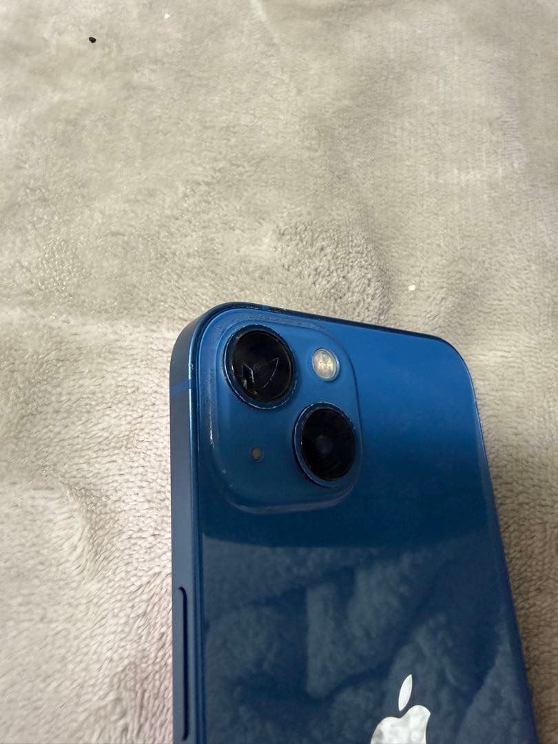 IPhone 13 ブルー 256GB 有線イヤホン 充電コード付き 傷あり