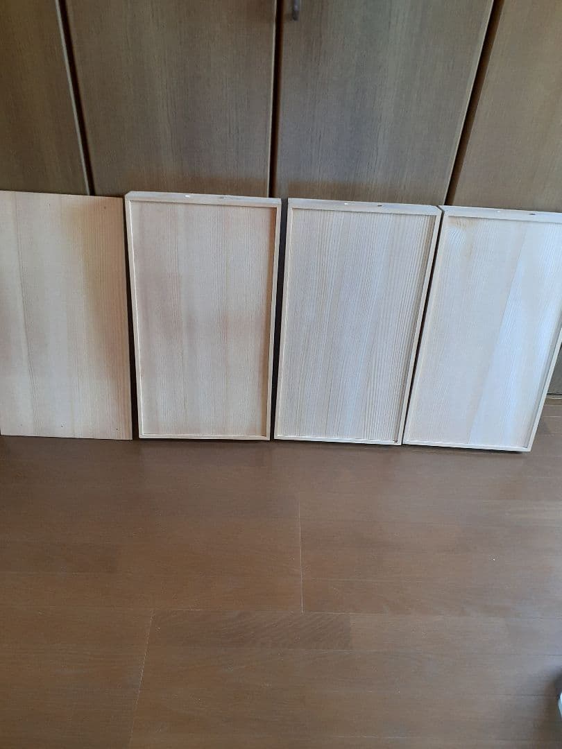 餅箱3段セット　木製　蓋1個付　餅箱　もろぶた　池川木材工業