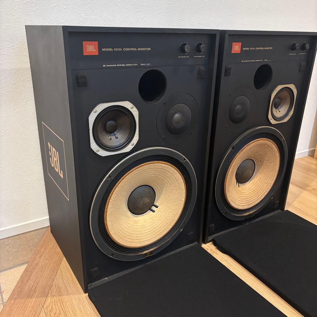 【希少値下げ】JBL 4312A重低音 スピーカー 音響 ペアおしゃれアイテム！