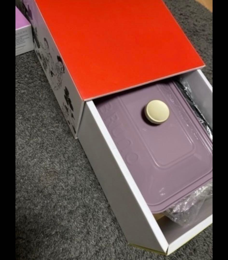 BRUNO ホットプレート たこ焼き、鍋プレート付き 紫