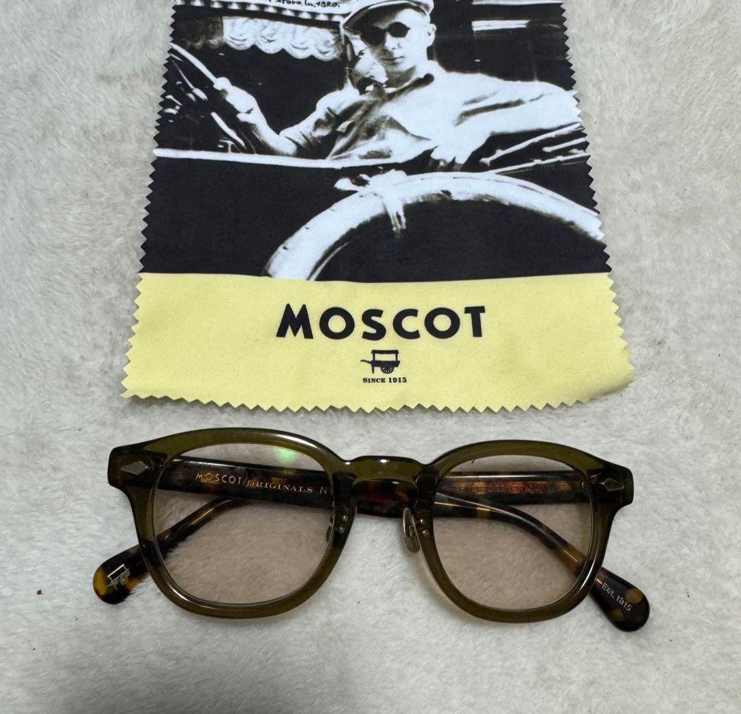 MOSCOT ジャパンリミテッド　レムトッシュオリーブグリーン ×べっ甲柄　眼鏡