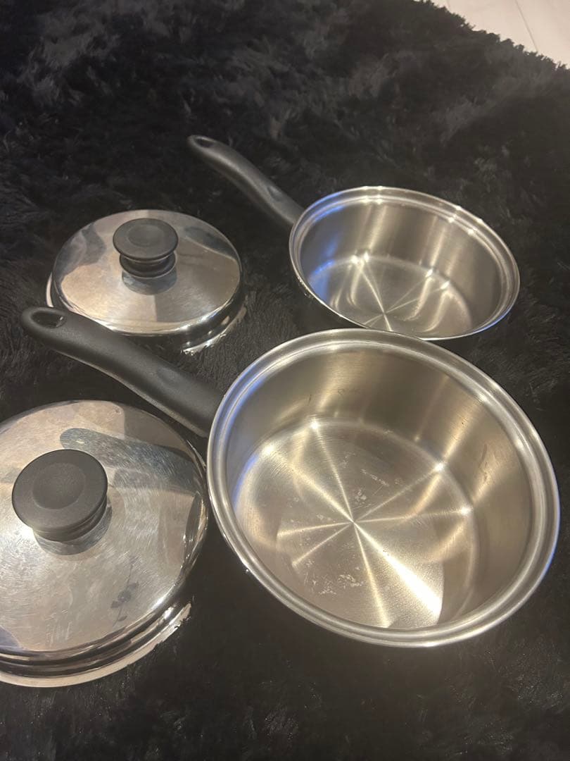 ステンレススチール 鍋セット 2個