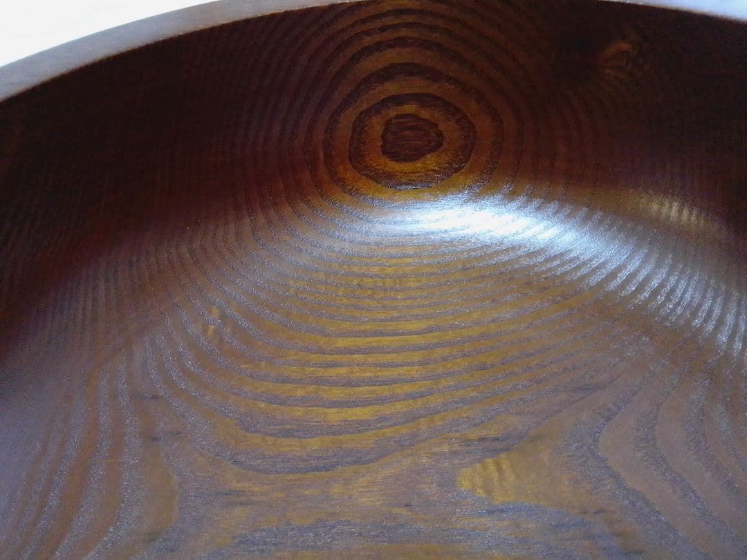 ☆美品☆ こね鉢 天然木 外径39cm×高さ12cm そば うどん 麺打ち 器