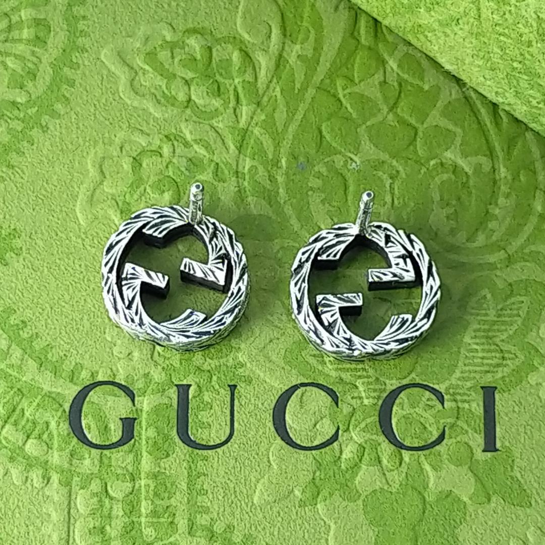 ★SALE★【GUCCI】インターロッキング　　G　アラベスク　ピアス　1458