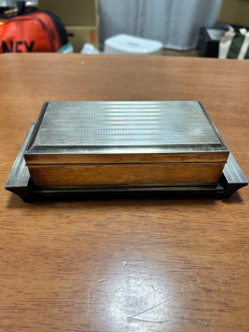 純銀 SILVER 950小物入れ銀製煙草入れアンティーク235g