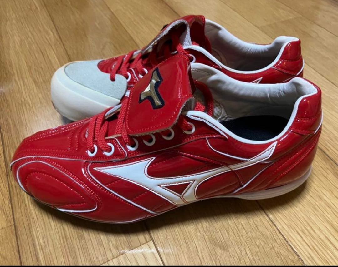 メルパンミズノ　グローバルエリート　オーダースパイク　レッド赤　25センチ