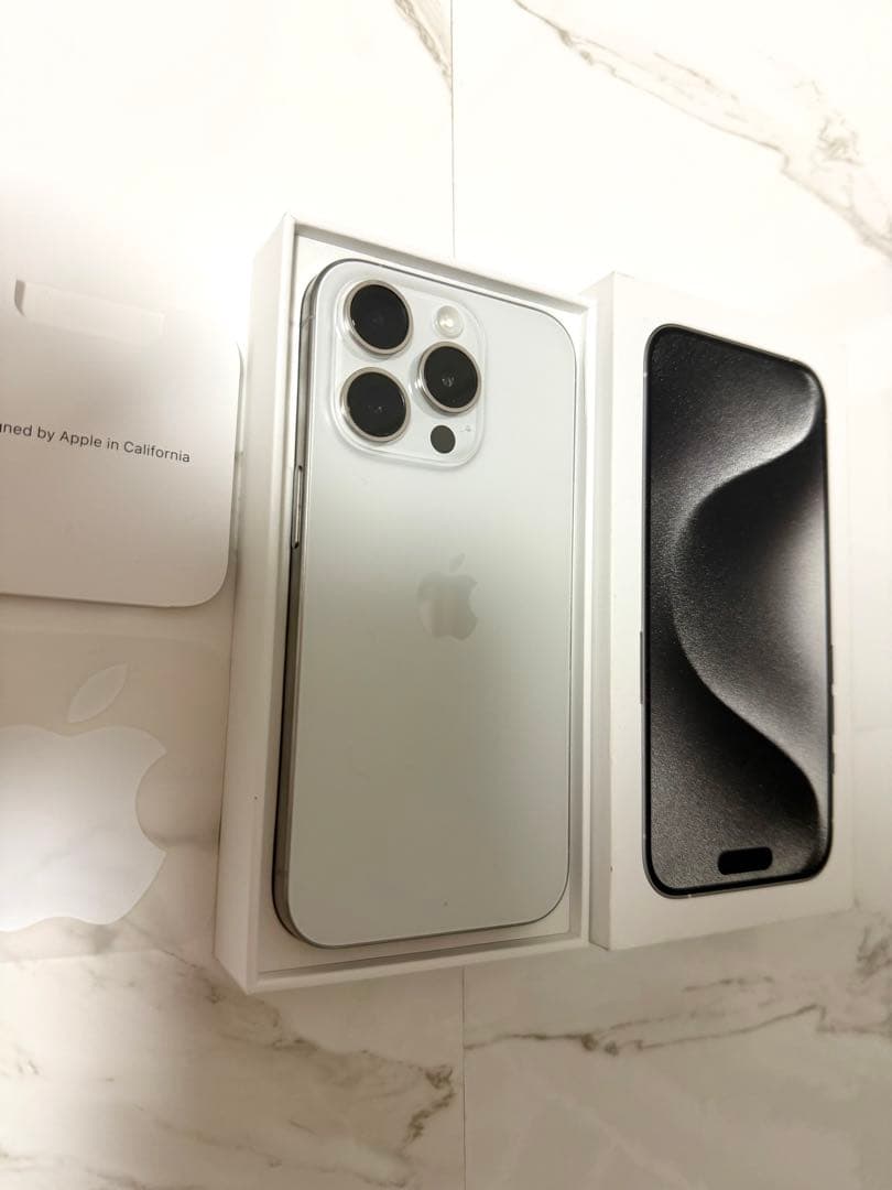 Apple iPhone 15 Pro 512GB ホワイト 本体箱付属品付き