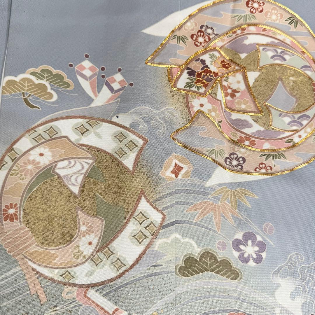 超美品　色留袖　着物　168裄68　帯揚　帯締　袋帯　フルセット　トール　水色