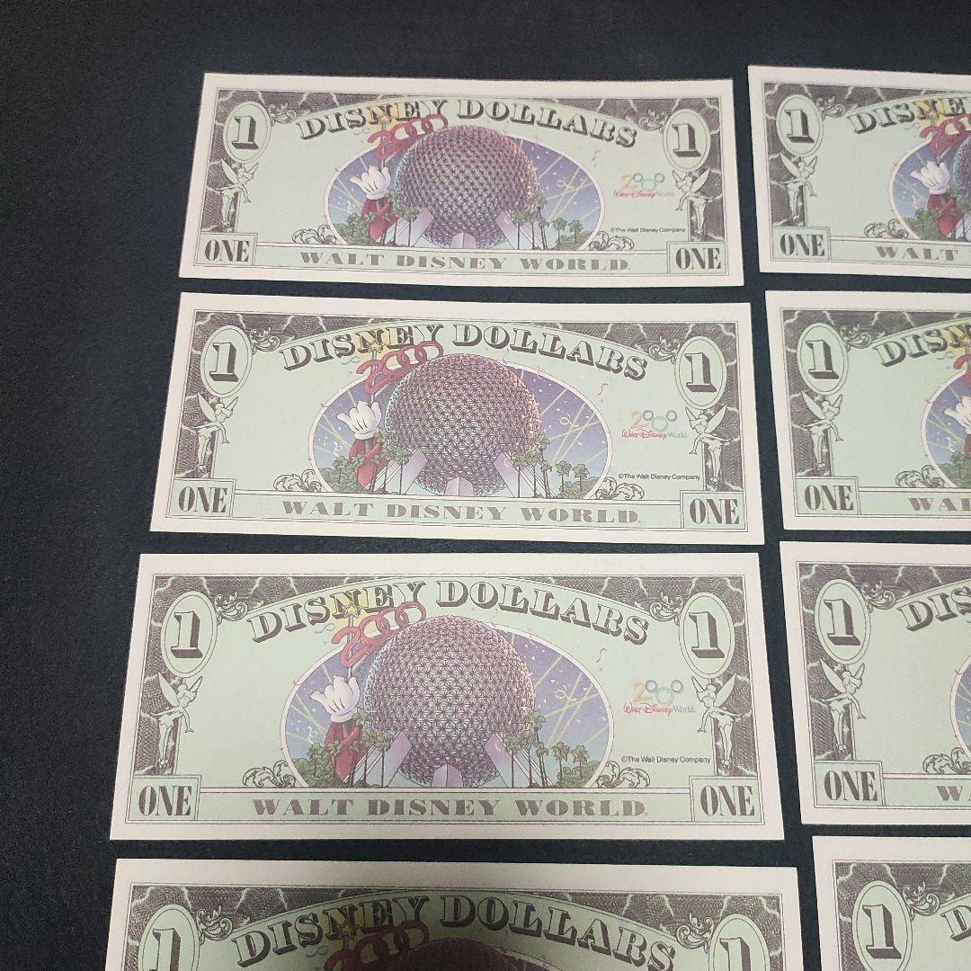 美品　ディズニーダラー 2000年　連番9枚セット 封筒付き　ミッキー