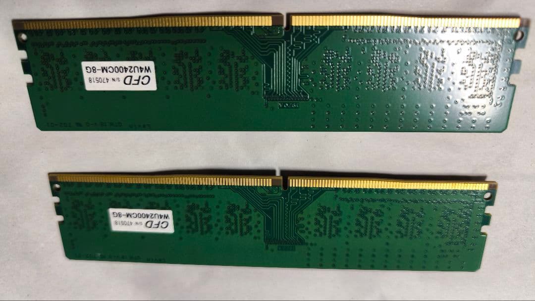 Crucial DDR4 16GB(8GB×2枚) 2400MHz メモリ