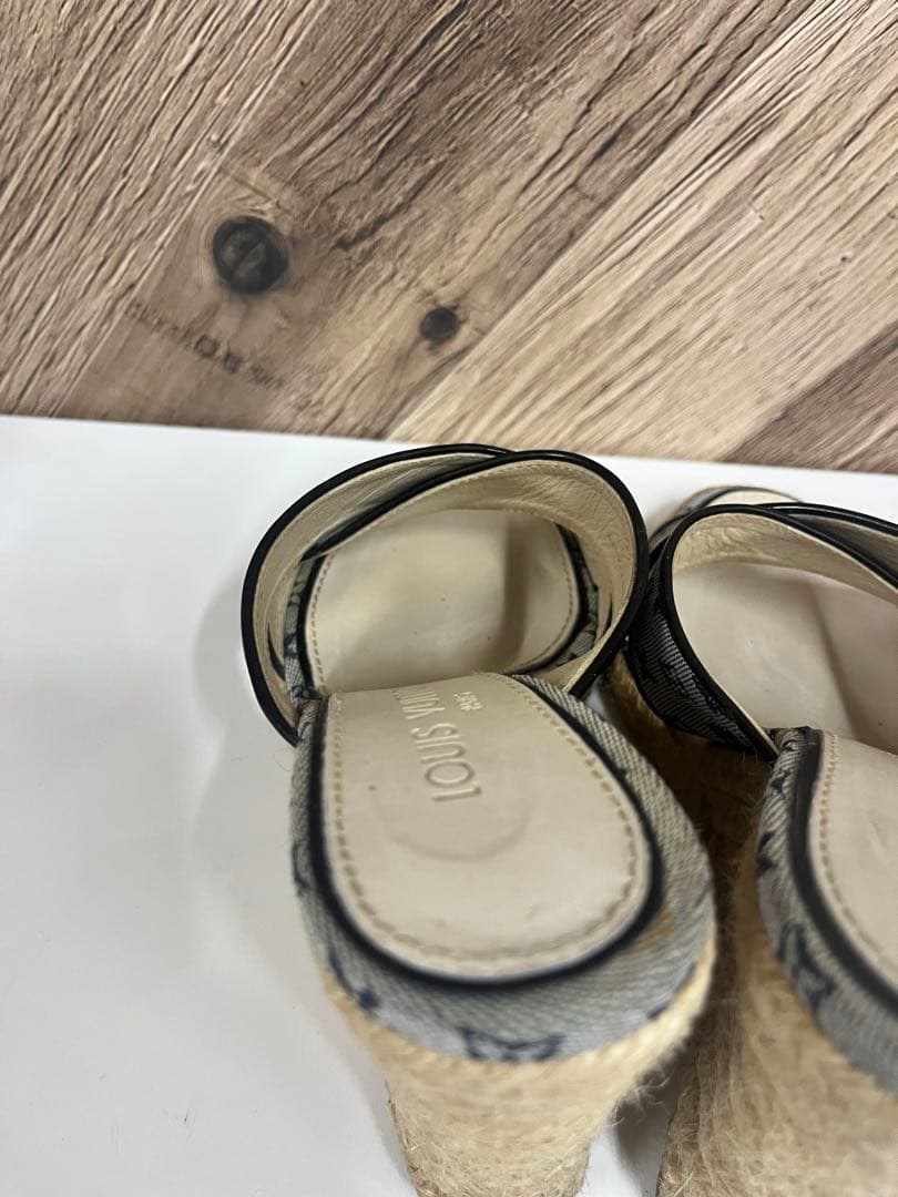 Louis Vuitton ルイヴィトン　エスパドリーユ サンダル グレー