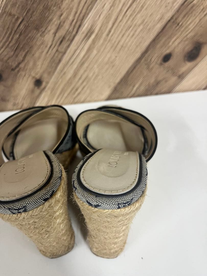 Louis Vuitton ルイヴィトン　エスパドリーユ サンダル グレー