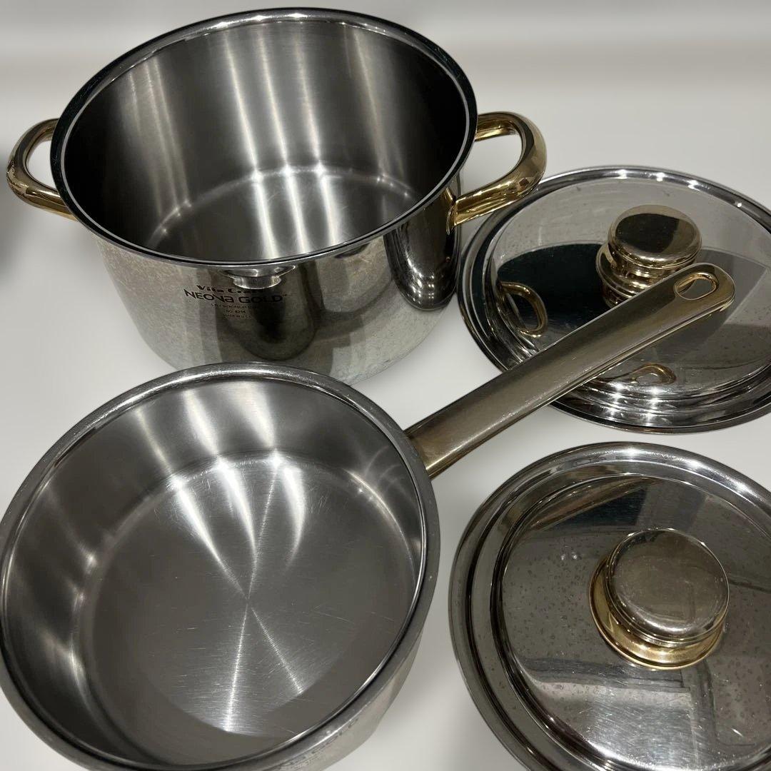 VitaCraft ネオバゴールド 鍋 2点セット※IH不可