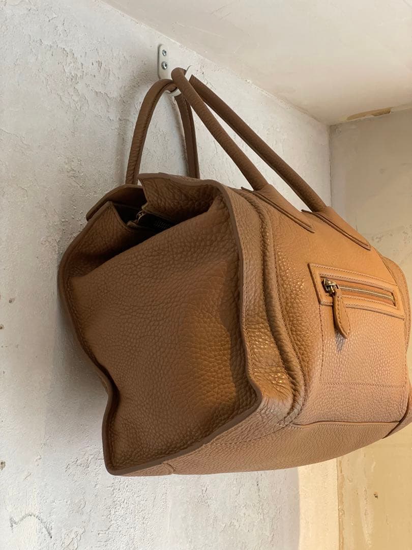 【美品】CÉLINE ラゲージ マイクロショッパー　カーフスキン製